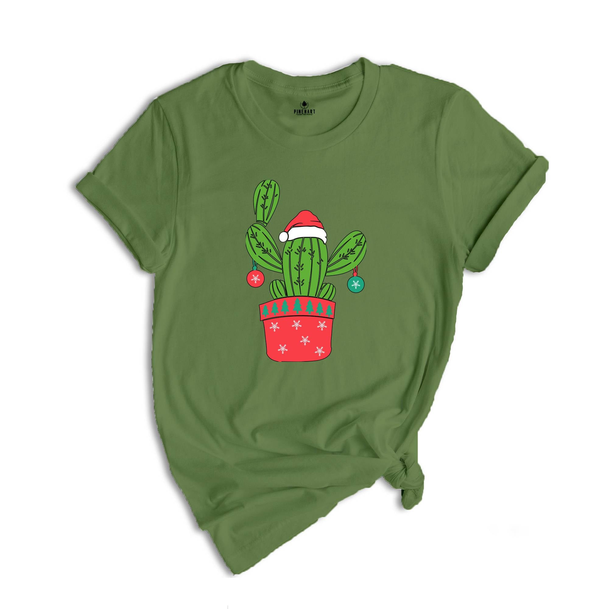Cactus Christmas Tree, Cactus Shirt, Western Christmas Tree Shirt, Christmas Vibes Tee, Christmas Gift