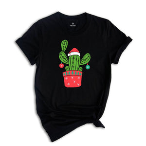 Cactus Christmas Tree, Cactus Shirt, Western Christmas Tree Shirt, Christmas Vibes Tee, Christmas Gift