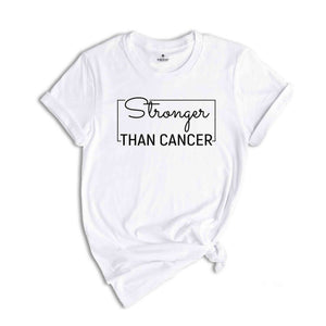 Cancer T-Shirt, Stronger Than Cancer, Cancer Survivor T-Shirt, Cancer Warrior T-Shirt, Breast Cancer Shirt, Cancer Tee, Cancer Awareness Tee