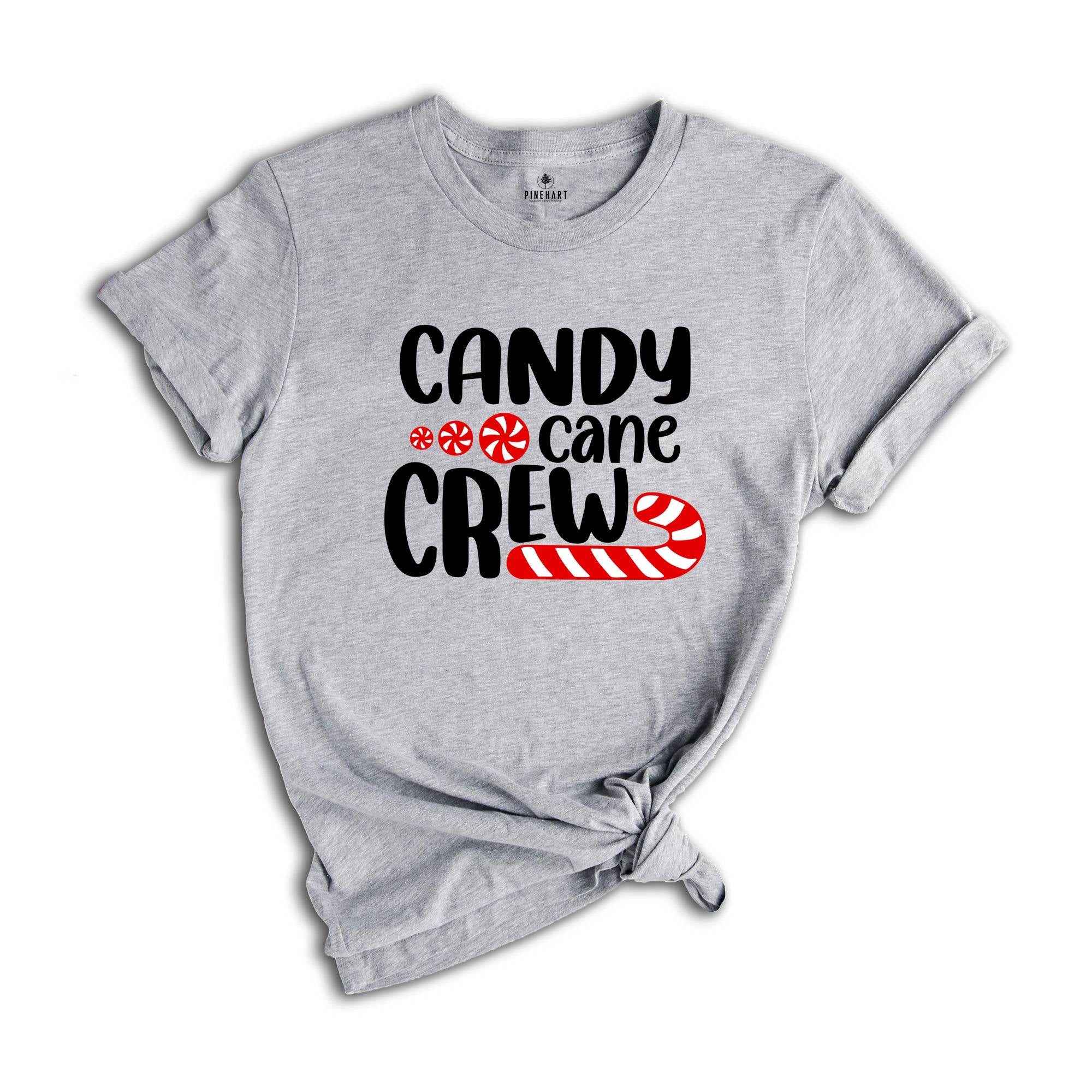 Candy Cane Crew Shirt, Christmas Crew T-Shirt, Christmas Family Matching Tee, Holiday Apparel, Christmas T-Shirt