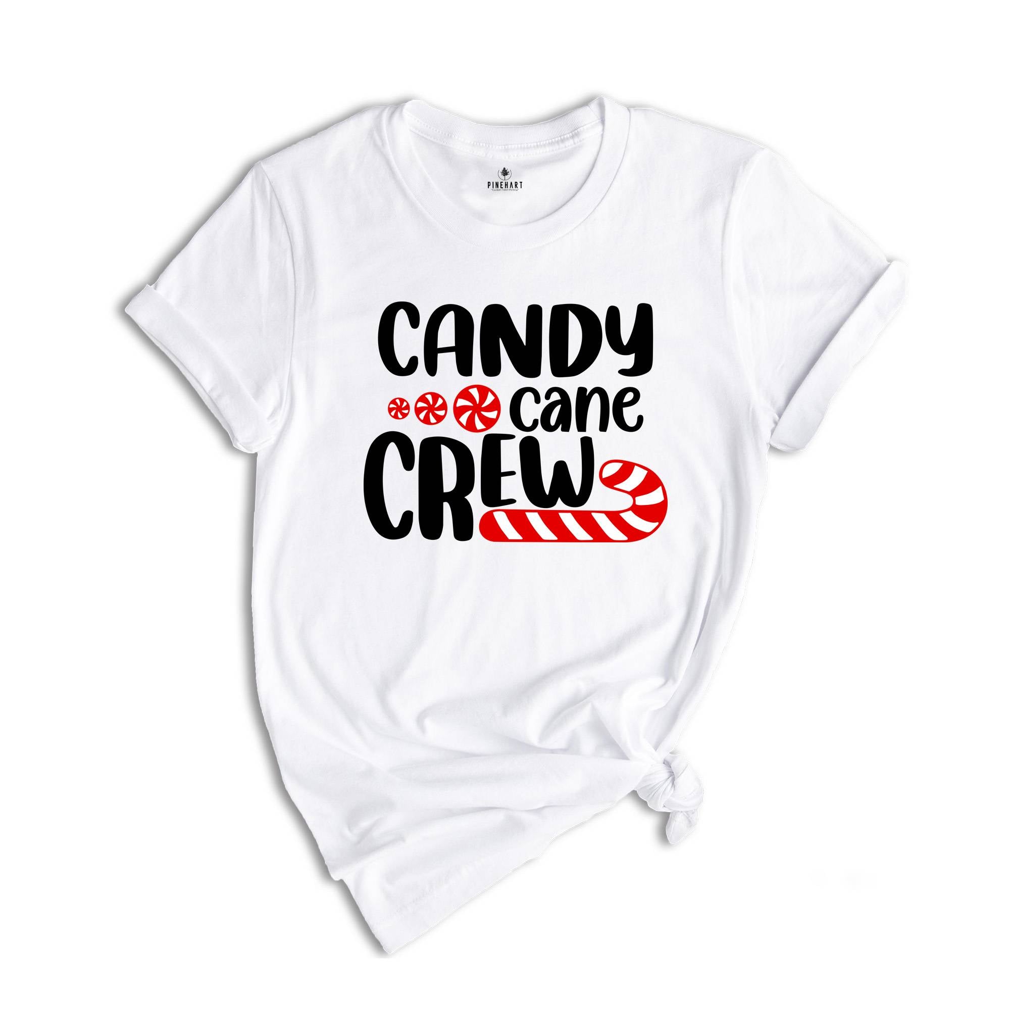 Candy Cane Crew Shirt, Christmas Crew T-Shirt, Christmas Family Matching Tee, Holiday Apparel, Christmas T-Shirt