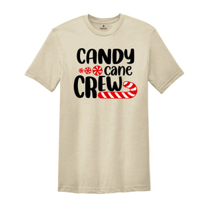 Candy Cane Crew Shirt, Christmas Crew T-Shirt, Christmas Family Matching Tee, Holiday Apparel, Christmas T-Shirt