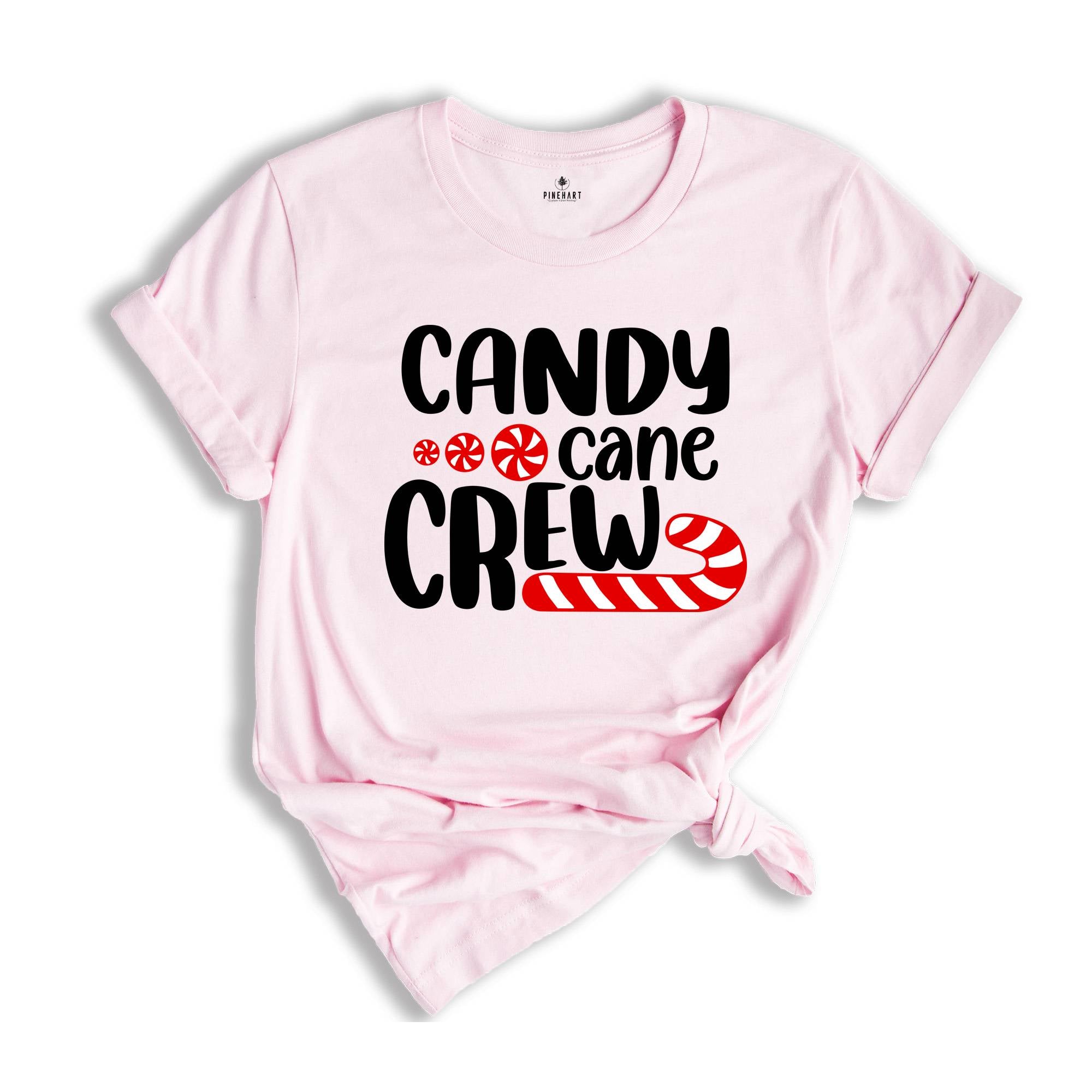 Candy Cane Crew Shirt, Christmas Crew T-Shirt, Christmas Family Matching Tee, Holiday Apparel, Christmas T-Shirt