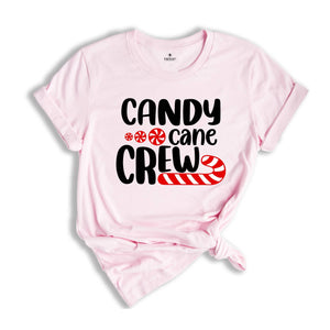 Candy Cane Crew Shirt, Christmas Crew T-Shirt, Christmas Family Matching Tee, Holiday Apparel, Christmas T-Shirt
