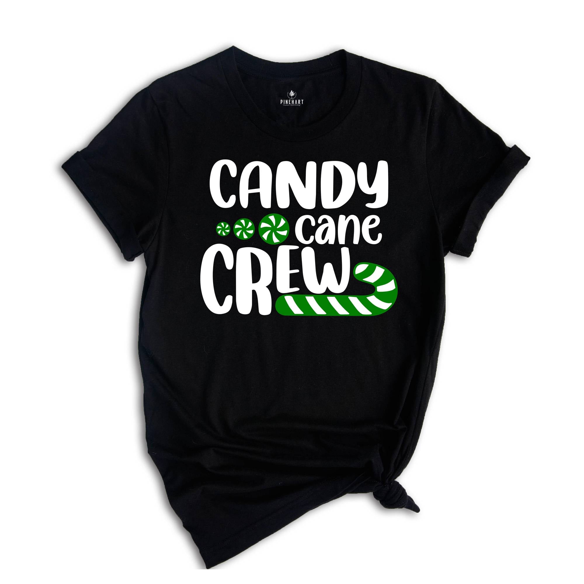 Candy Cane Crew Shirt, Christmas Crew T-Shirt, Christmas Family Matching Tee, Holiday Apparel, Christmas T-Shirt