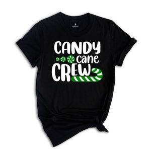 Candy Cane Crew Shirt, Christmas Crew T-Shirt, Christmas Family Matching Tee, Holiday Apparel, Christmas T-Shirt