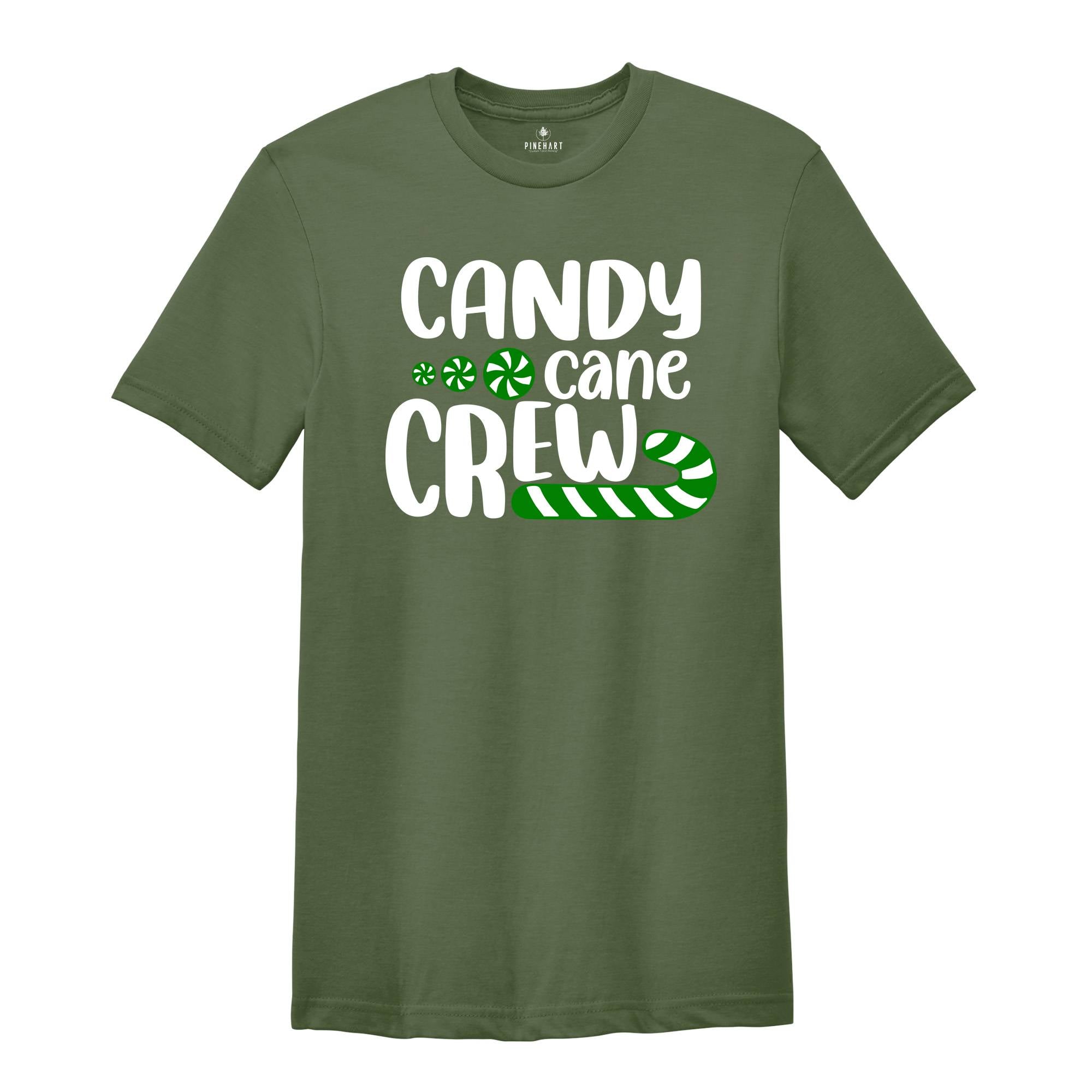 Candy Cane Crew Shirt, Christmas Crew T-Shirt, Christmas Family Matching Tee, Holiday Apparel, Christmas T-Shirt