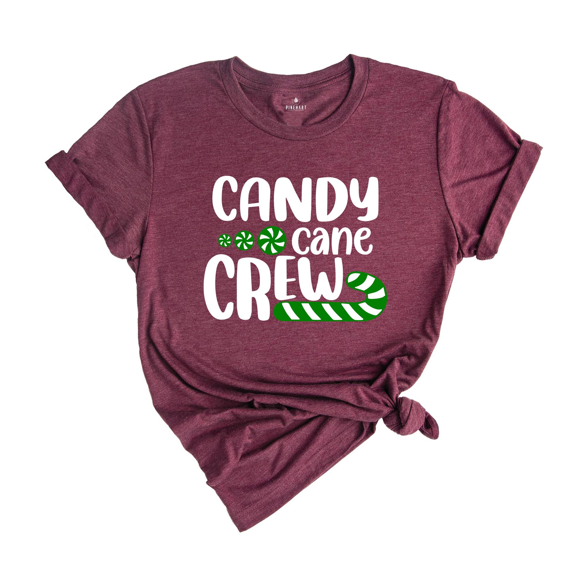 Candy Cane Crew Shirt, Christmas Crew T-Shirt, Christmas Family Matching Tee, Holiday Apparel, Christmas T-Shirt