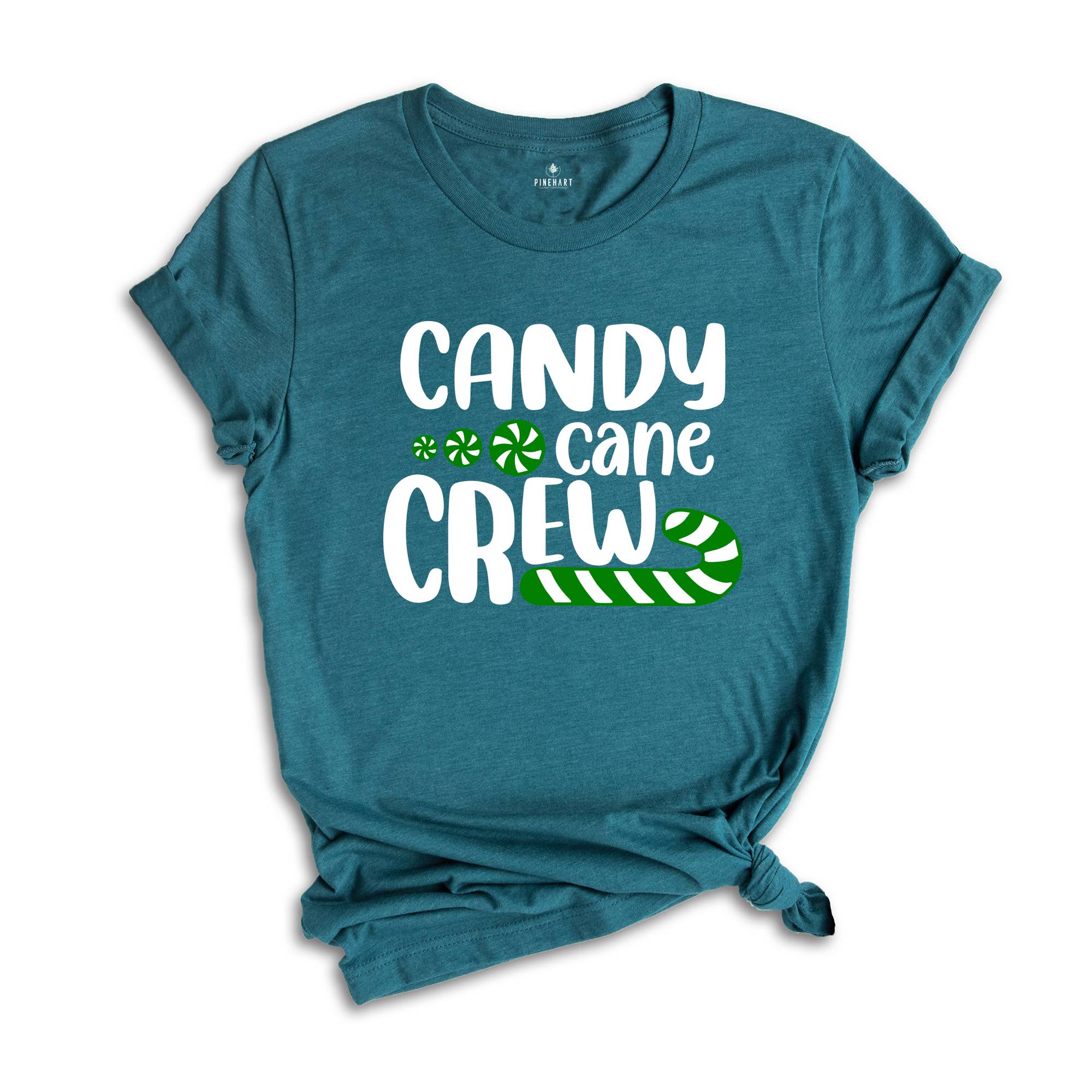 Candy Cane Crew Shirt, Christmas Crew T-Shirt, Christmas Family Matching Tee, Holiday Apparel, Christmas T-Shirt