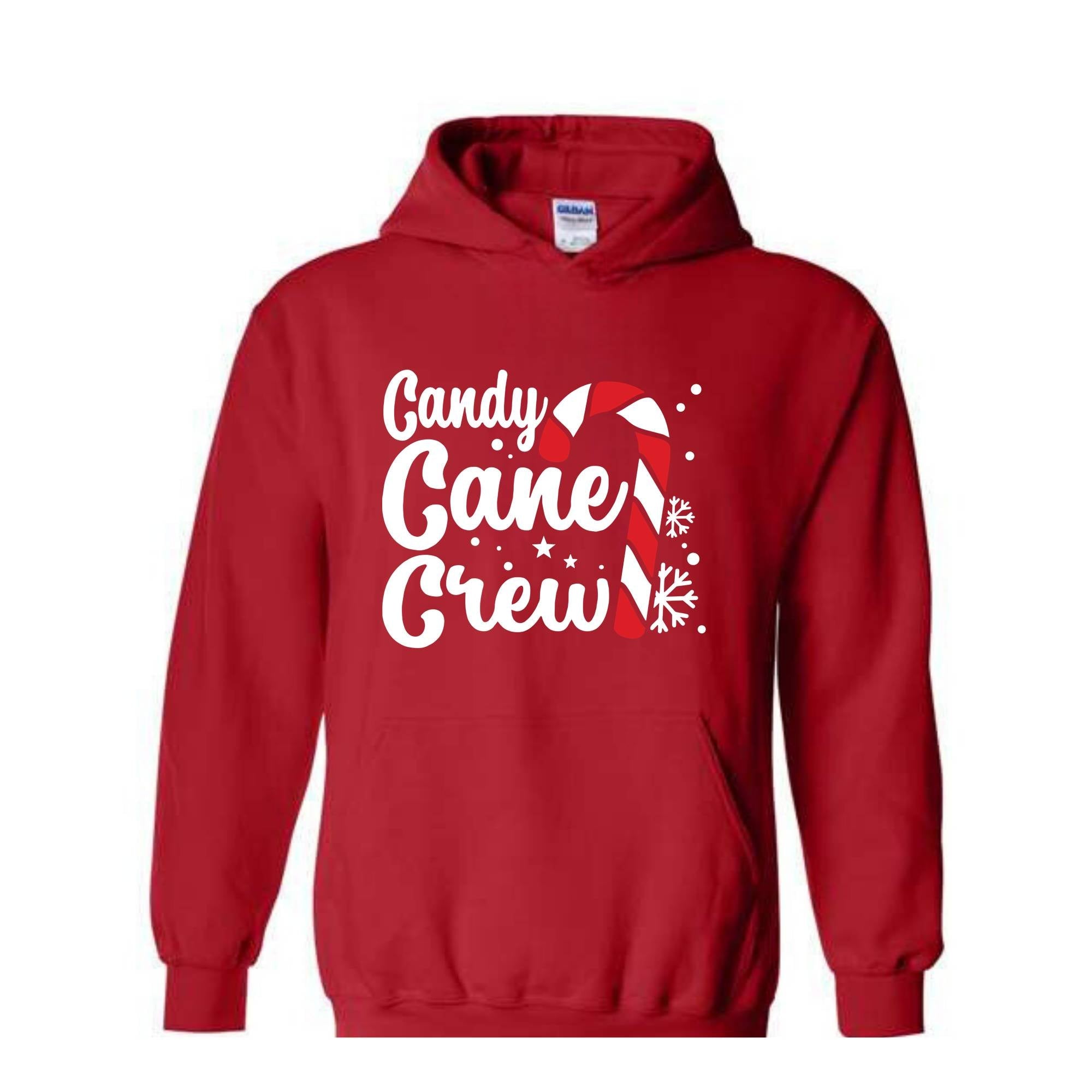 Candy Cane Crew Sweatshirt, Christmas Crew Hoodie, Christmas Family Matching Sweater, Holiday Apparel, Christmas Outfit