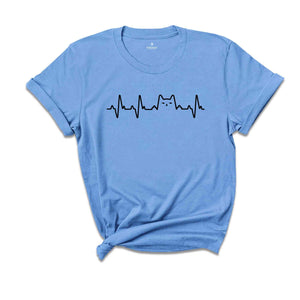 Cat Heartbeat Shirt, Veterinarian Shirt, Cat Lover Shirt, Cat Mom Gift, Gift for Veterinarian, Gift for Cat Lover