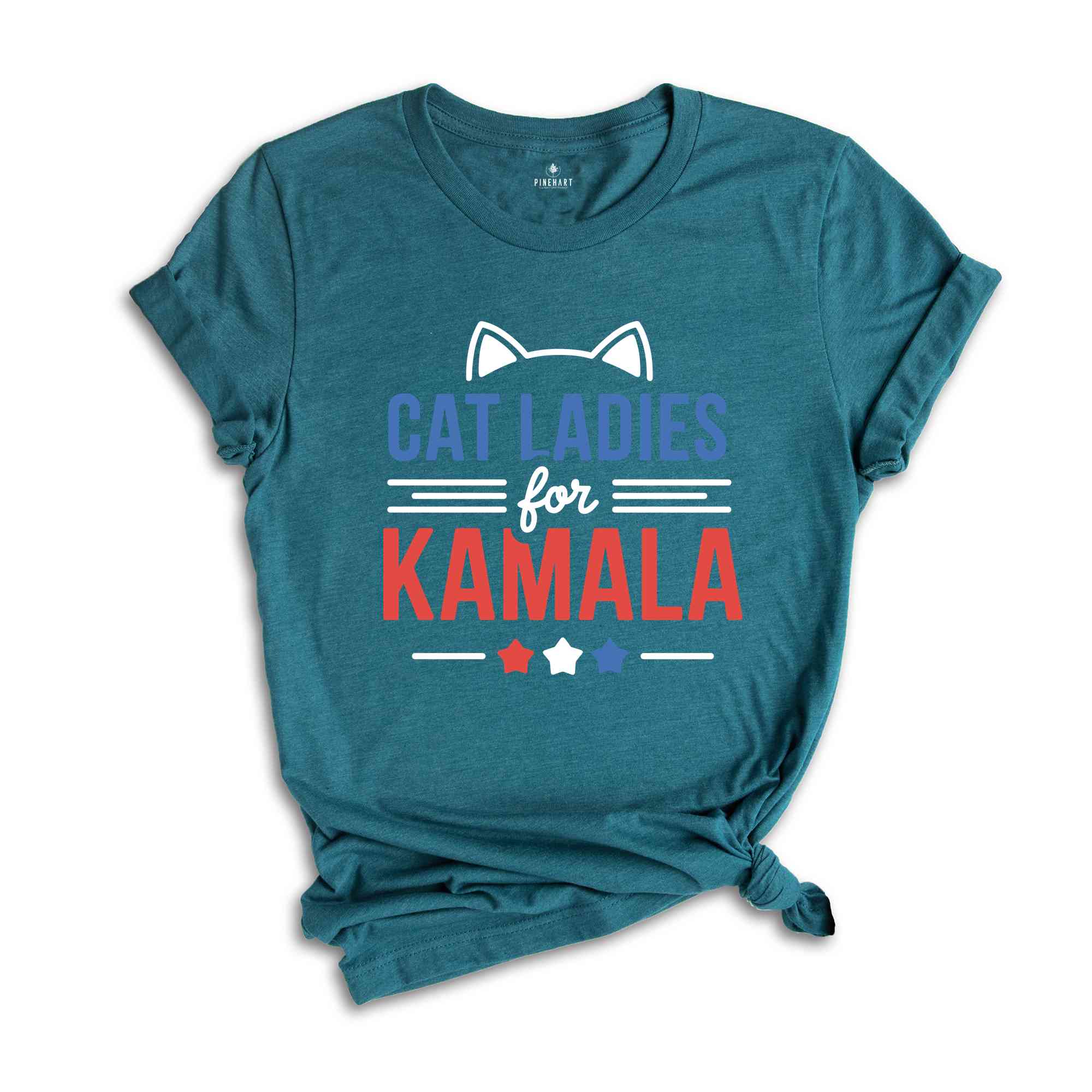 Cat Ladies For Kamala Shirt, Kamala Harris 2024 President Shirt, Cat Mom Shirt, Kamala Rally Shirt, Childless Cat Ladies Kamala Shirt