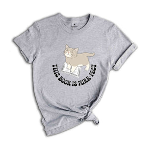 Cat Reading Book Shirt, Cat Book Tee, Bookish Shirt, Book Lover Gift, Book Club T-shirt, Cat Mom Shirt, Gift for Cat Lover, Bookworm Shirt