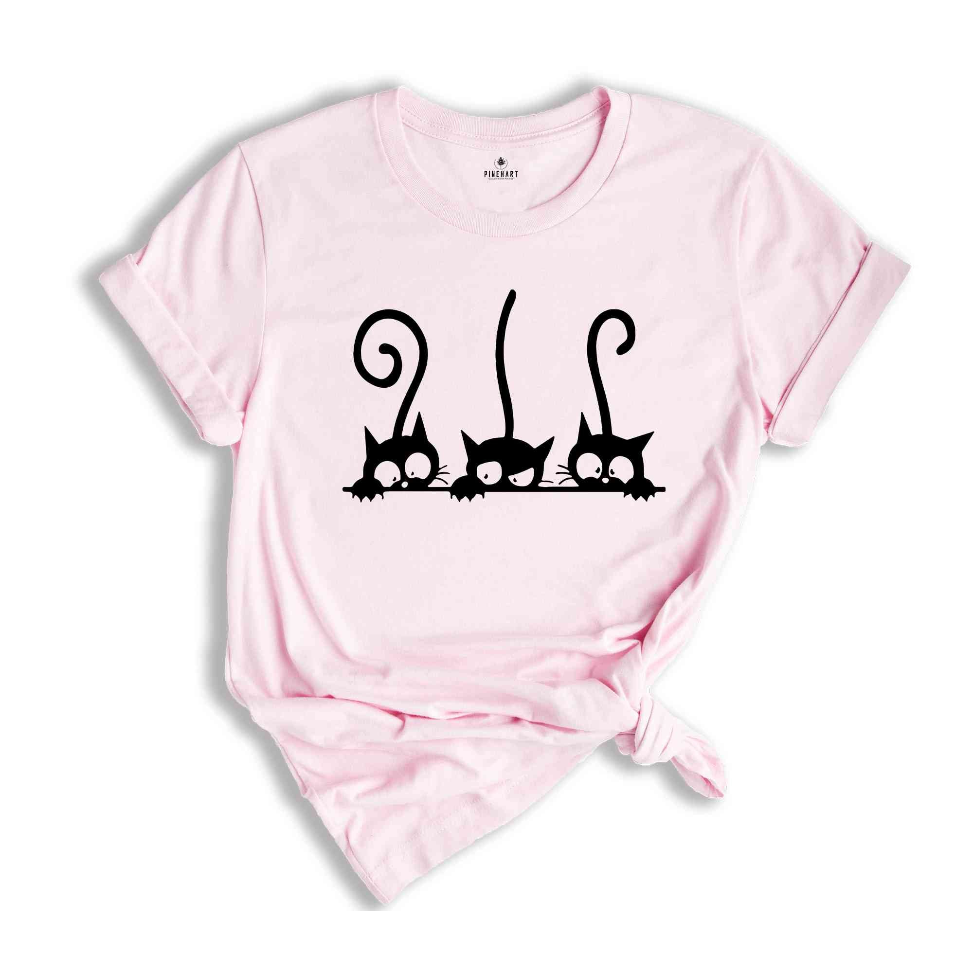 Cat Shirt, Cute Cat Shirt, Cat Lover Shirt, Pocket Cat Shirt, Cat Mom Tee, Cute Kitty In Pocket Tee, Gift for Cats Lover, Cat Mom Shirt