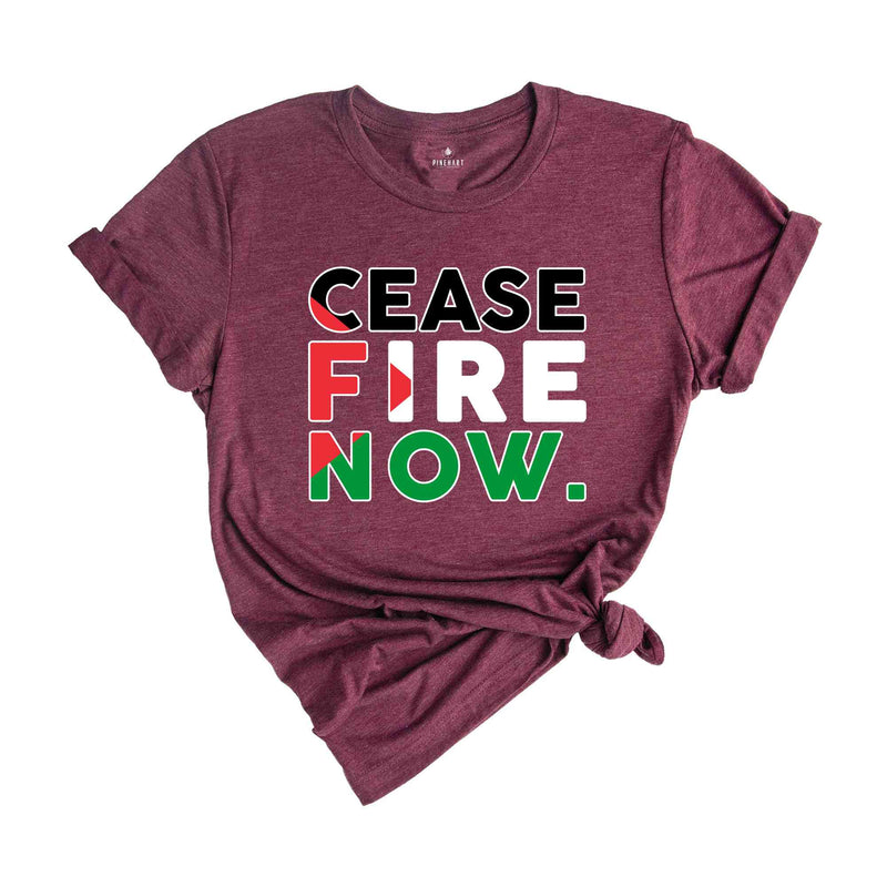 Cease Fire Now Shirt, Free Palestine Shirt, Peace Shirt, Equality Shirt, Activist Shirt, Human Rights Shirt, Social Justice Shirt