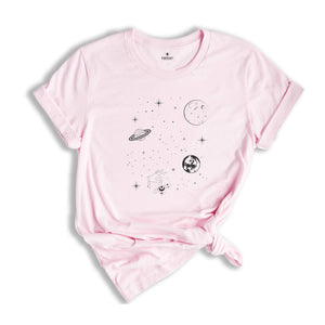 Celestial Shirt, Astrology Shirt, Spiritual Shirt, Aesthetic Shirt, Moon Shirt, Mystical Shirt, Moon Phase Shirt, Astronomy Shirt