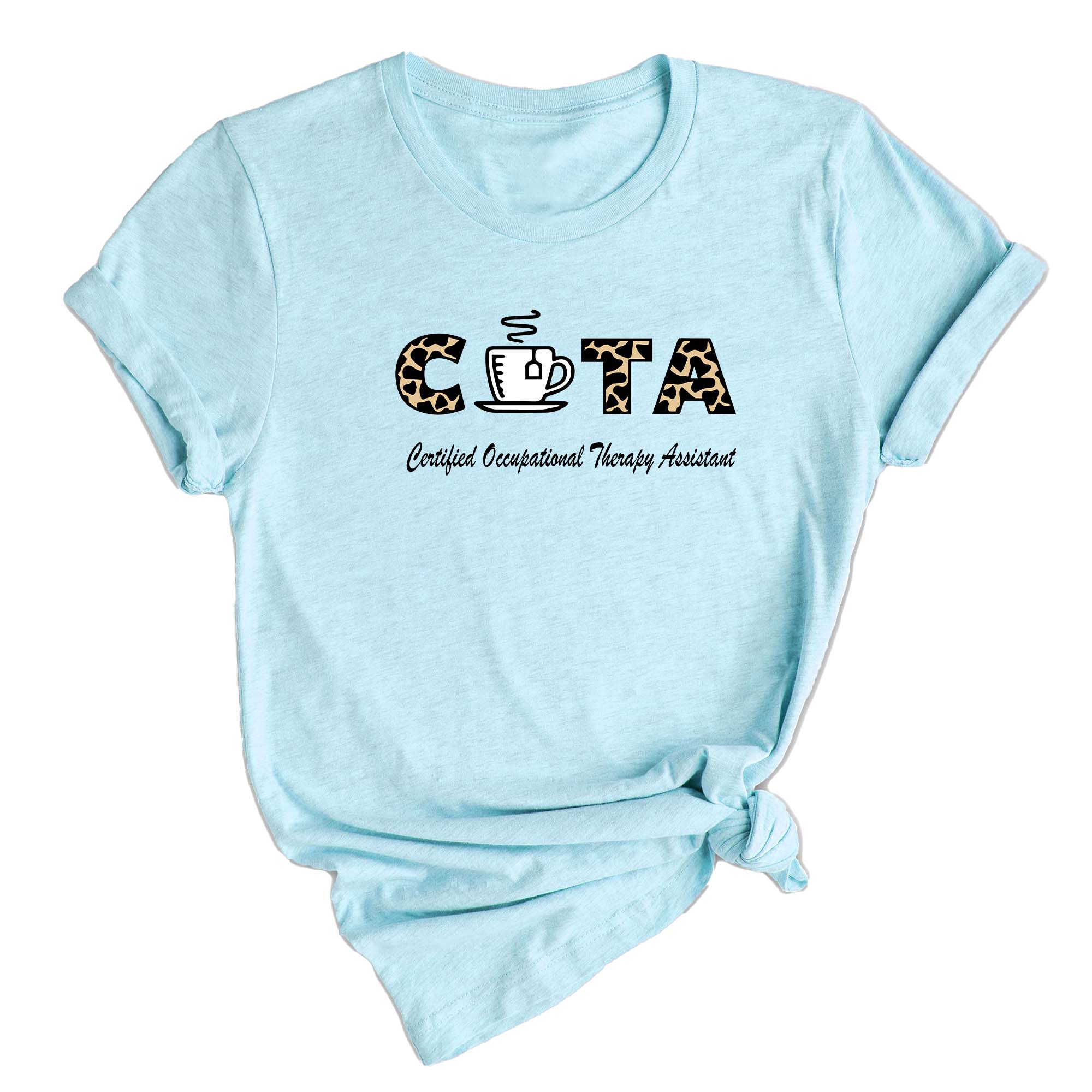 Certified Occupational Therapy Assistant Shirt, Leopard Pattern COTA Shirt, Christmas OT Tee, Occupational Therapist Gift