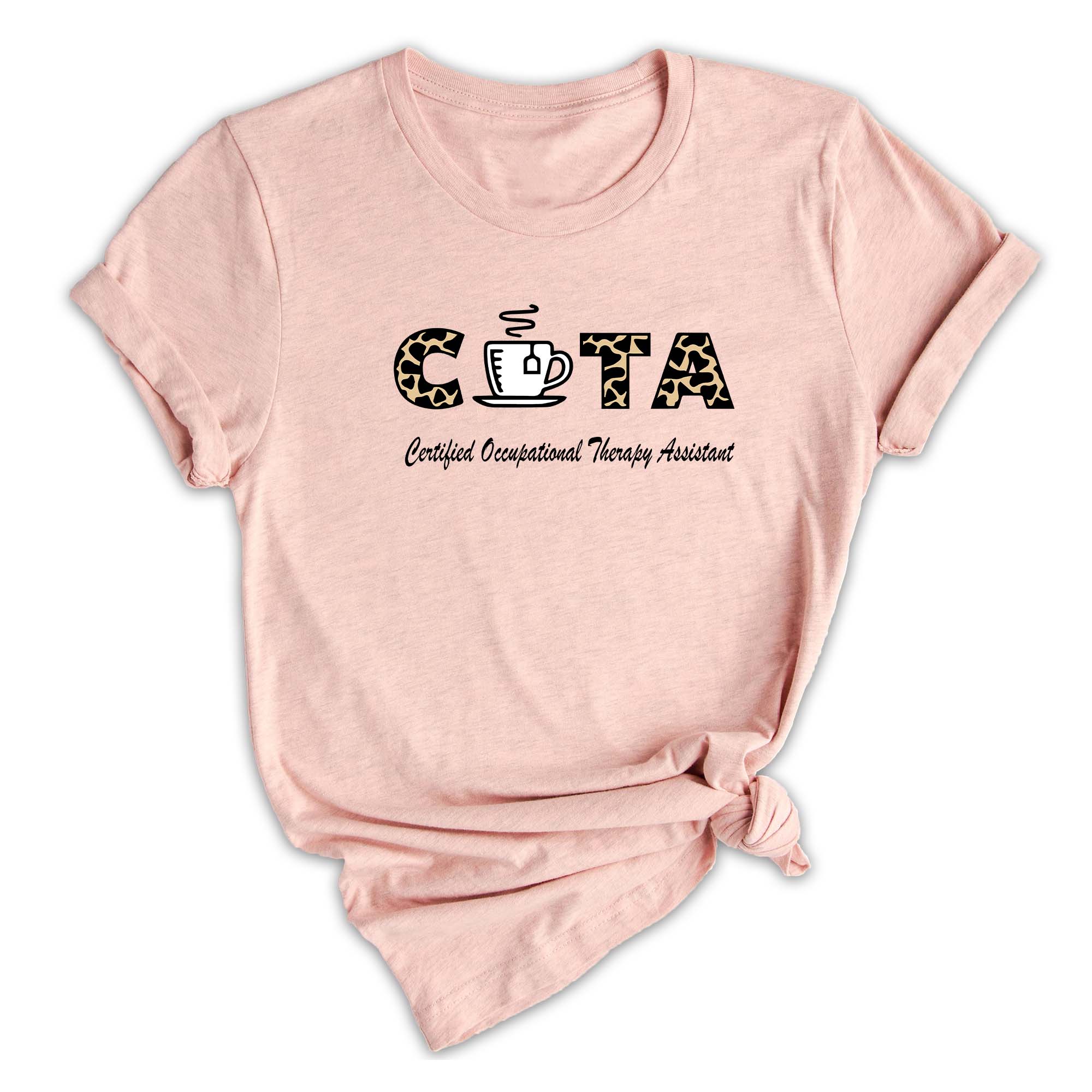Certified Occupational Therapy Assistant Shirt, Leopard Pattern COTA Shirt, Christmas OT Tee, Occupational Therapist Gift
