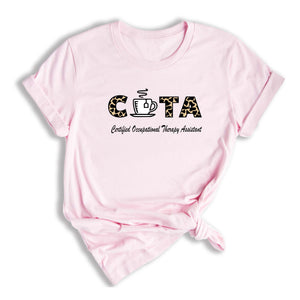 Certified Occupational Therapy Assistant Shirt, Leopard Pattern COTA Shirt, Christmas OT Tee, Occupational Therapist Gift