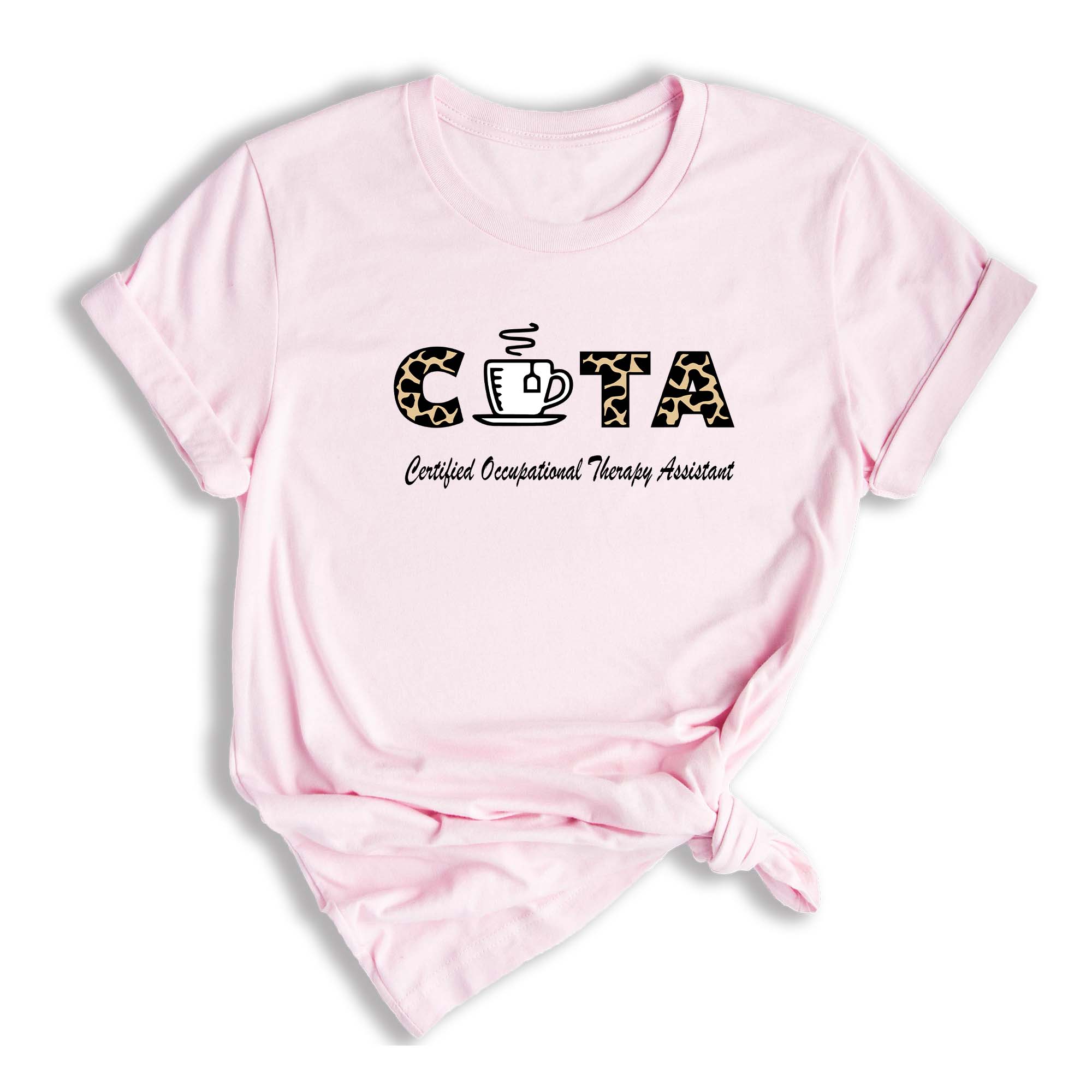 Certified Occupational Therapy Assistant Shirt, Leopard Pattern COTA Shirt, Christmas OT Tee, Occupational Therapist Gift