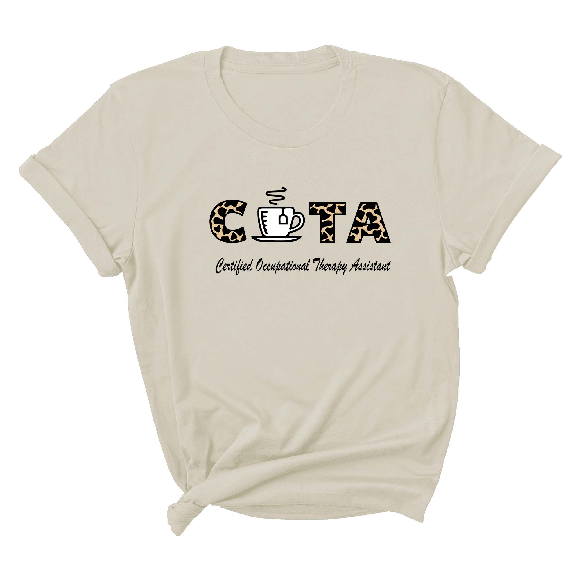 Certified Occupational Therapy Assistant Shirt, Leopard Pattern COTA Shirt, Christmas OT Tee, Occupational Therapist Gift