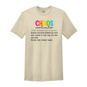 Chaos Coordinator Shirt, Back To School Shirt, Teacher Life Shirt, Teacher Gift, Teacher Appreciation, Teacher Life Shirt, Cute Teacher Tee