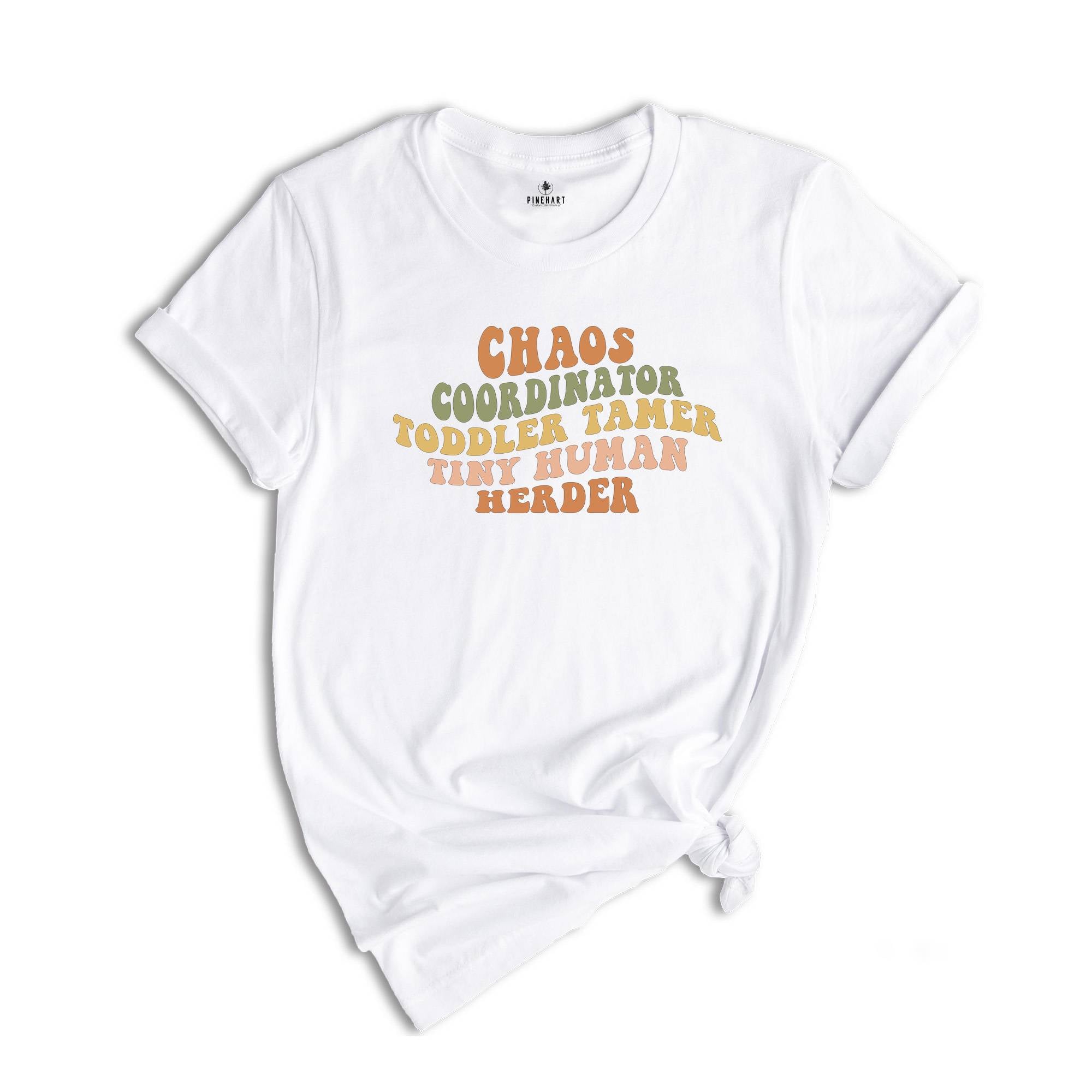 Chaos Coordinator Toddler Tamer Tiny Human Herder Shirt, Human Herder Tee, Funny Teacher Shirt, Cute Teacher Gift, Humorous Mom Shirt