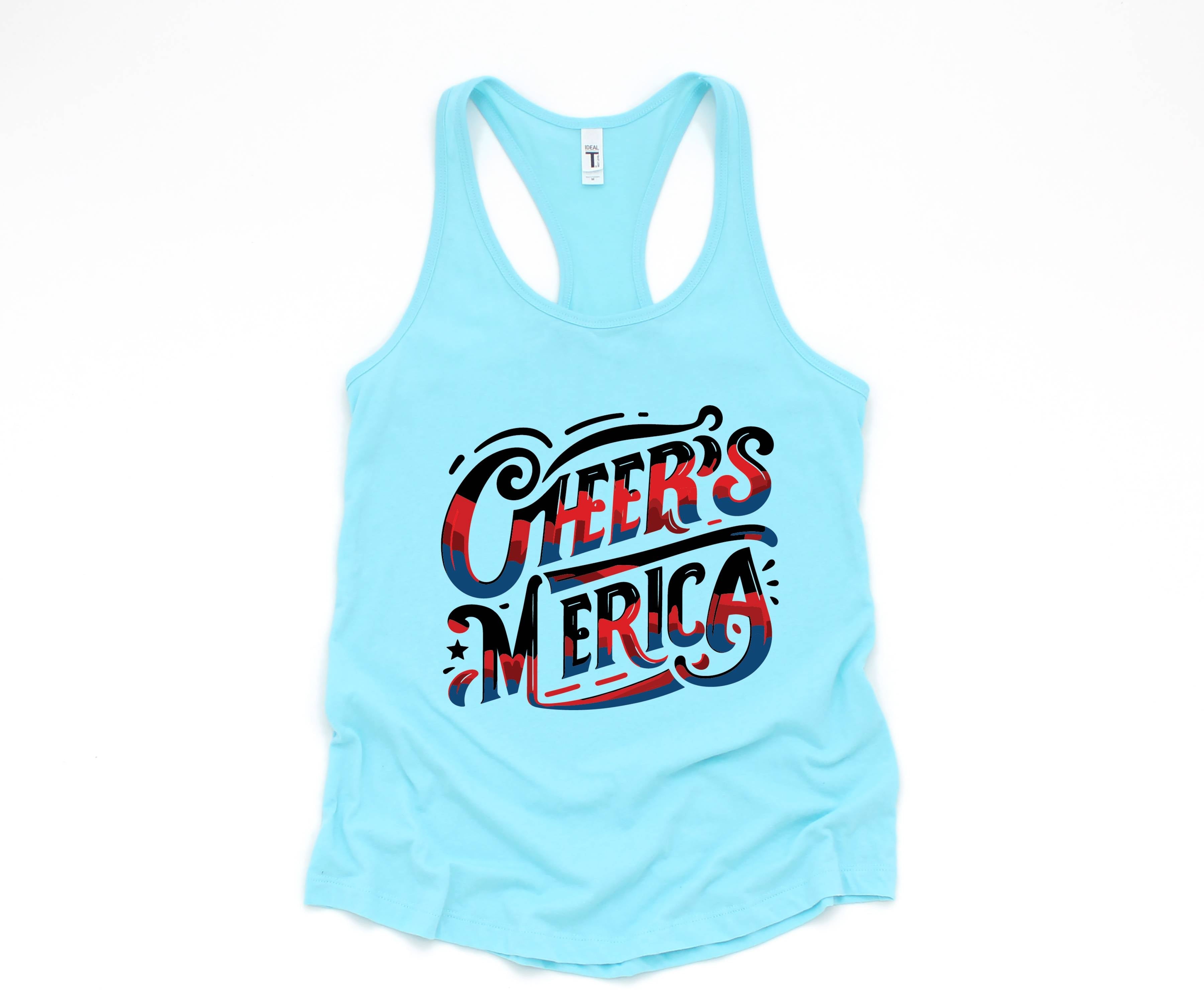 Cheers Merica Tank Top, 4th Of July Tank, Red White And Blue Tank Top, Merica Tank Top, summer tank tops, usa patriotic shirts