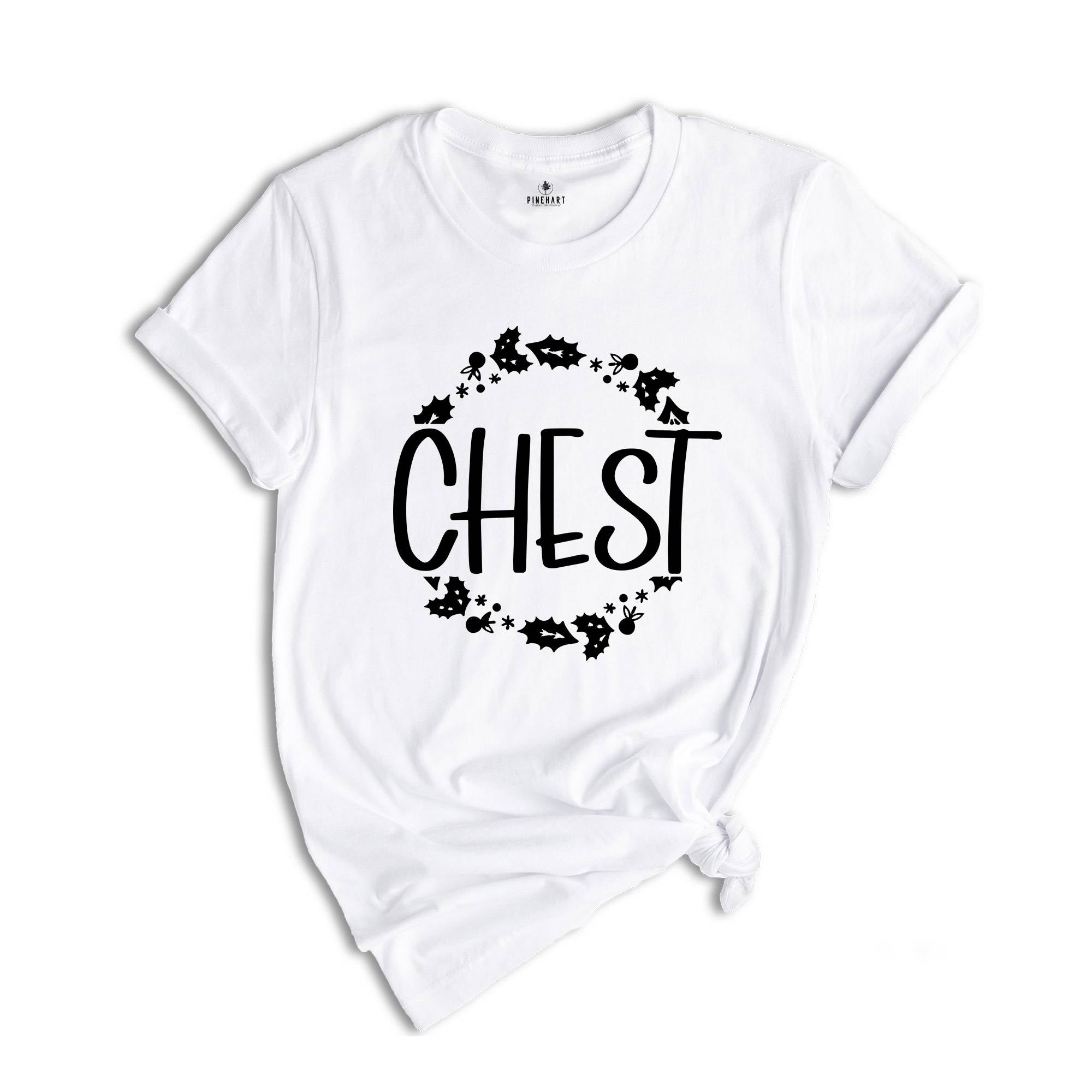 Chest Nuts Couples Christmas Shirts, Funny Christmas T-Shirts, Matching Christmas Shirts, Christmas Couple Tee, Holiday Matching Shirt