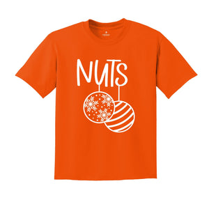 Chest Nuts Couples Christmas Shirts, Funny Christmas T-Shirts, Matching Christmas Shirts, Christmas Couple Tee, Holiday Matching Shirt