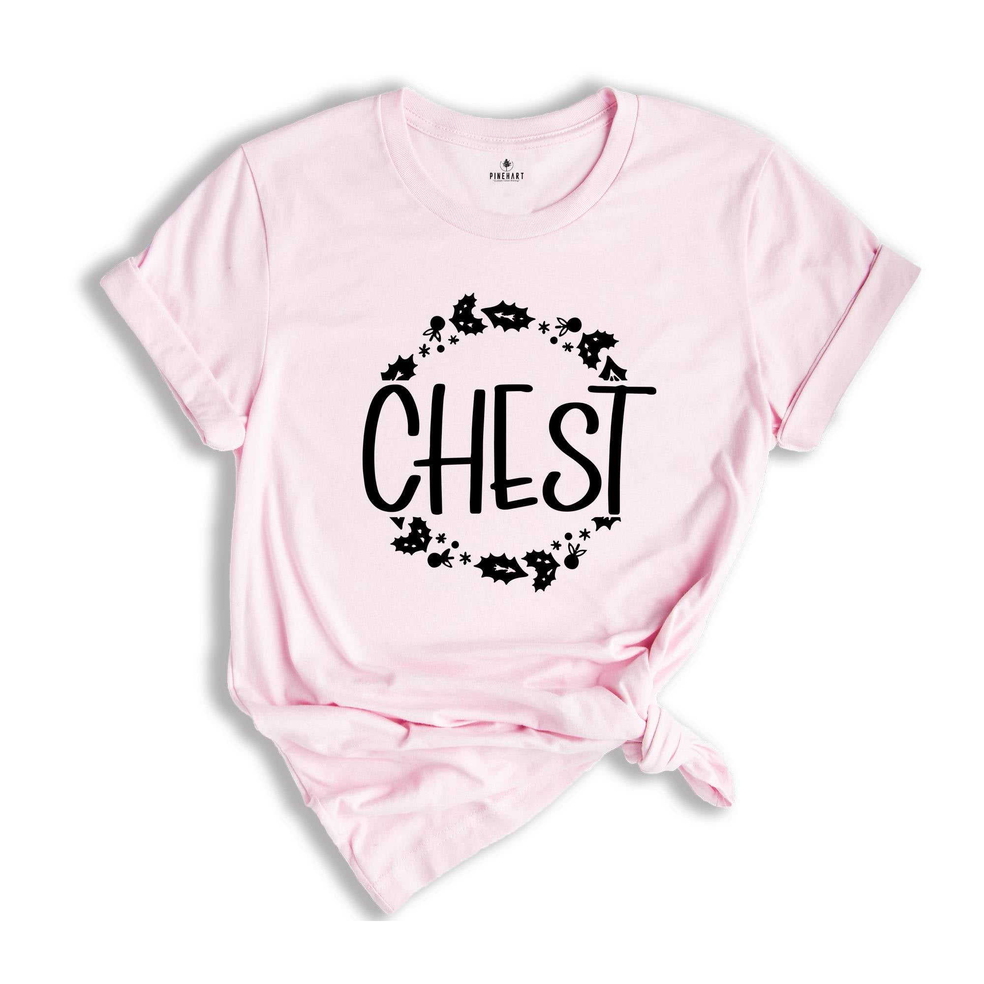 Chest Nuts Couples Christmas Shirts, Funny Christmas T-Shirts, Matching Christmas Shirts, Christmas Couple Tee, Holiday Matching Shirt