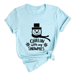 Chillin With My Snowmies Shirt, Christmas Outfit, Christmas Party, Christmas Apparel, Funny Christmas Tee, Christmas Gift