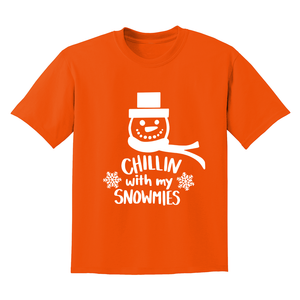 Chillin With My Snowmies Shirt, Christmas Outfit, Christmas Party, Christmas Apparel, Funny Christmas Tee, Christmas Gift