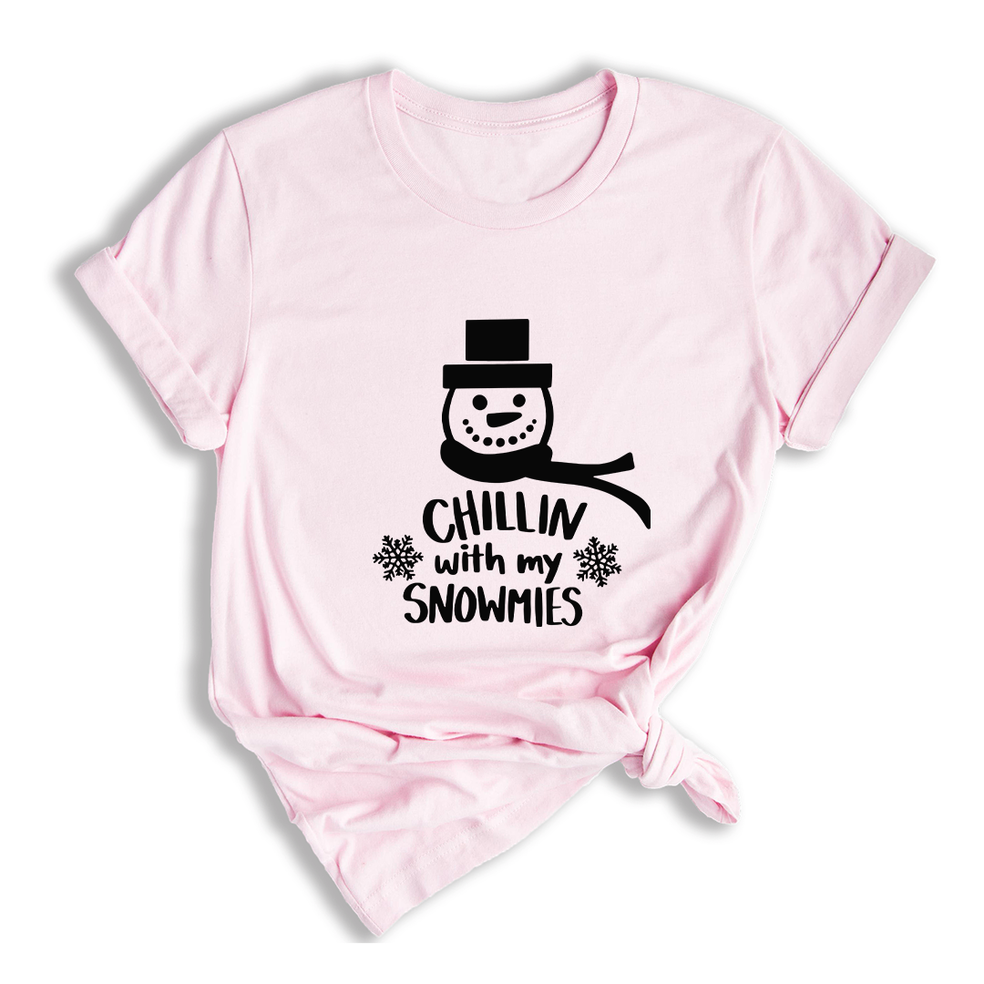 Chillin With My Snowmies Shirt, Christmas Outfit, Christmas Party, Christmas Apparel, Funny Christmas Tee, Christmas Gift