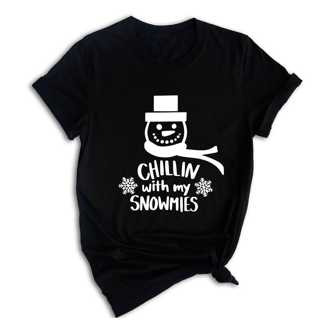 Chillin With My Snowmies Shirt, Christmas Outfit, Christmas Party, Christmas Apparel, Funny Christmas Tee, Christmas Gift