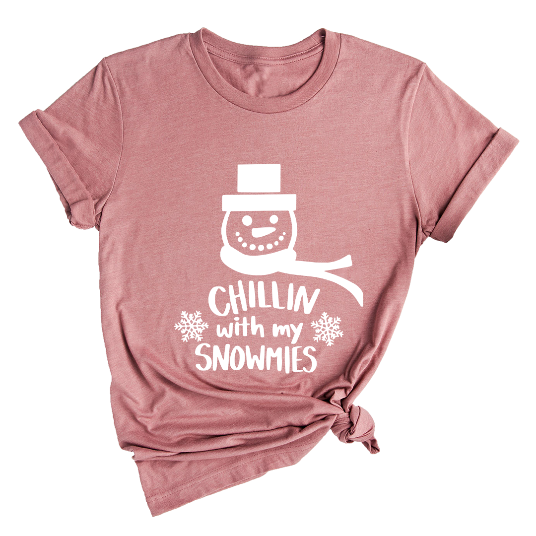Chillin With My Snowmies Shirt, Christmas Outfit, Christmas Party, Christmas Apparel, Funny Christmas Tee, Christmas Gift