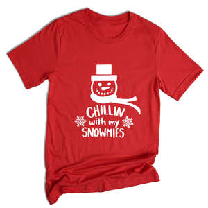 Chillin With My Snowmies Shirt, Christmas Outfit, Christmas Party, Christmas Apparel, Funny Christmas Tee, Christmas Gift