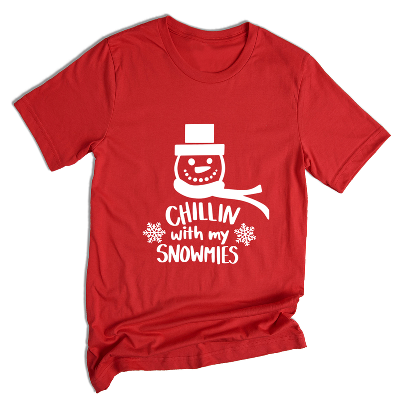 Chillin With My Snowmies Shirt, Christmas Outfit, Christmas Party, Christmas Apparel, Funny Christmas Tee, Christmas Gift