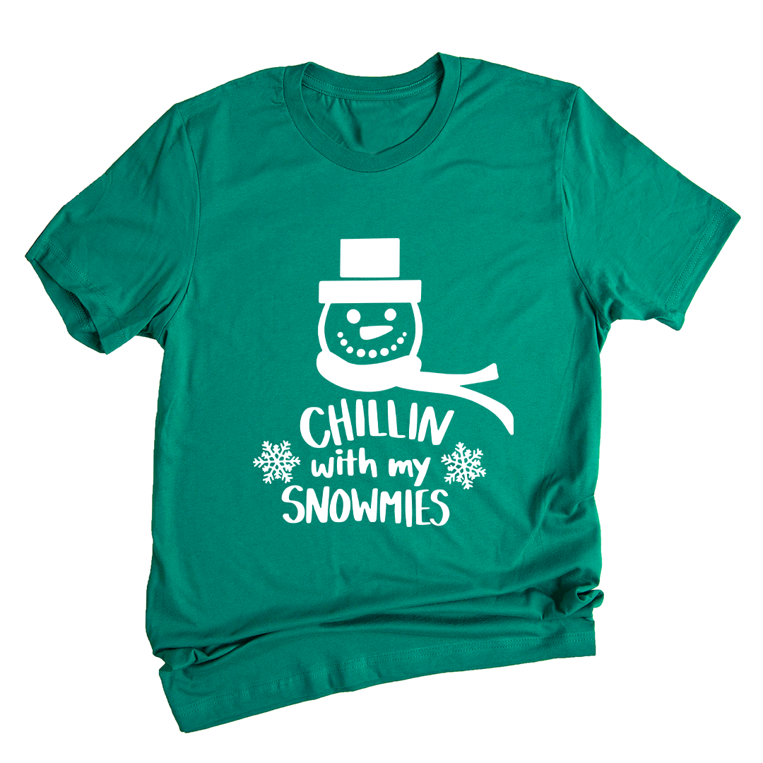 Chillin With My Snowmies Shirt, Christmas Outfit, Christmas Party, Christmas Apparel, Funny Christmas Tee, Christmas Gift