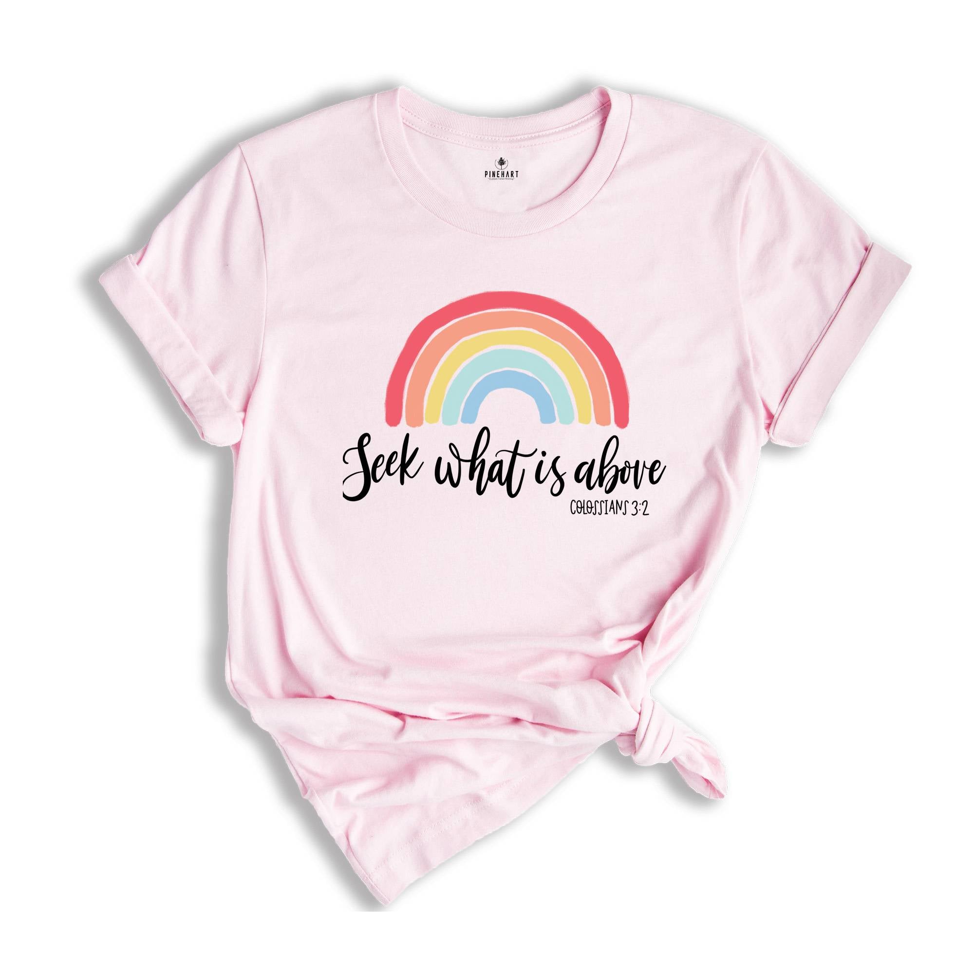 Christian Clothing Shirts, Seek What is Above Shirt, Colossians 3 Shirt, Catholic Shirts, Faith Shirt, Christian Shirts, Bible Verse Shirts