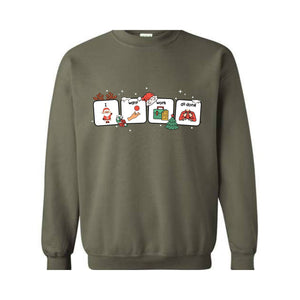 Christmas ABA Sweatshirt, Special Education Teacher, Speech Therapis Hoodie, Behavior Tech Sweatshirt, Behavior Analyst Sweater