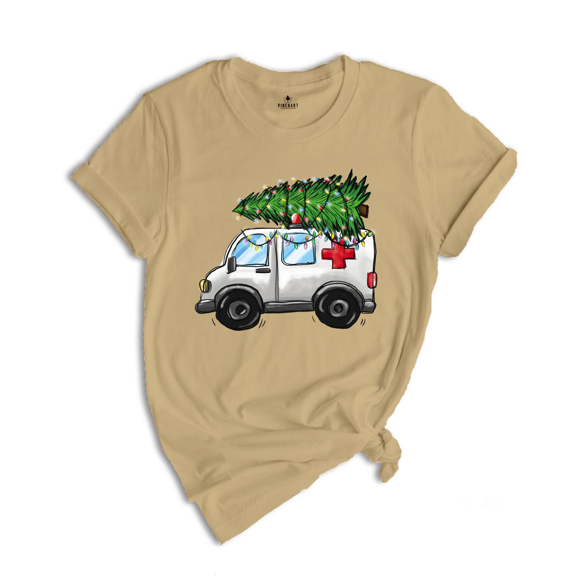 Christmas Ambulance Shirt, Christmas EMS Shirt, Gift For Emergency Medical Technician, Xmas Gift, Medical Shirt