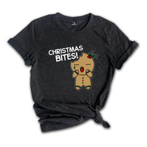 Christmas Bites T-Shirt, Christmas Baker Shirt, Gingerbread Cookies Tee, Funny Gingerbread Sweatshirt, Christmas Gift