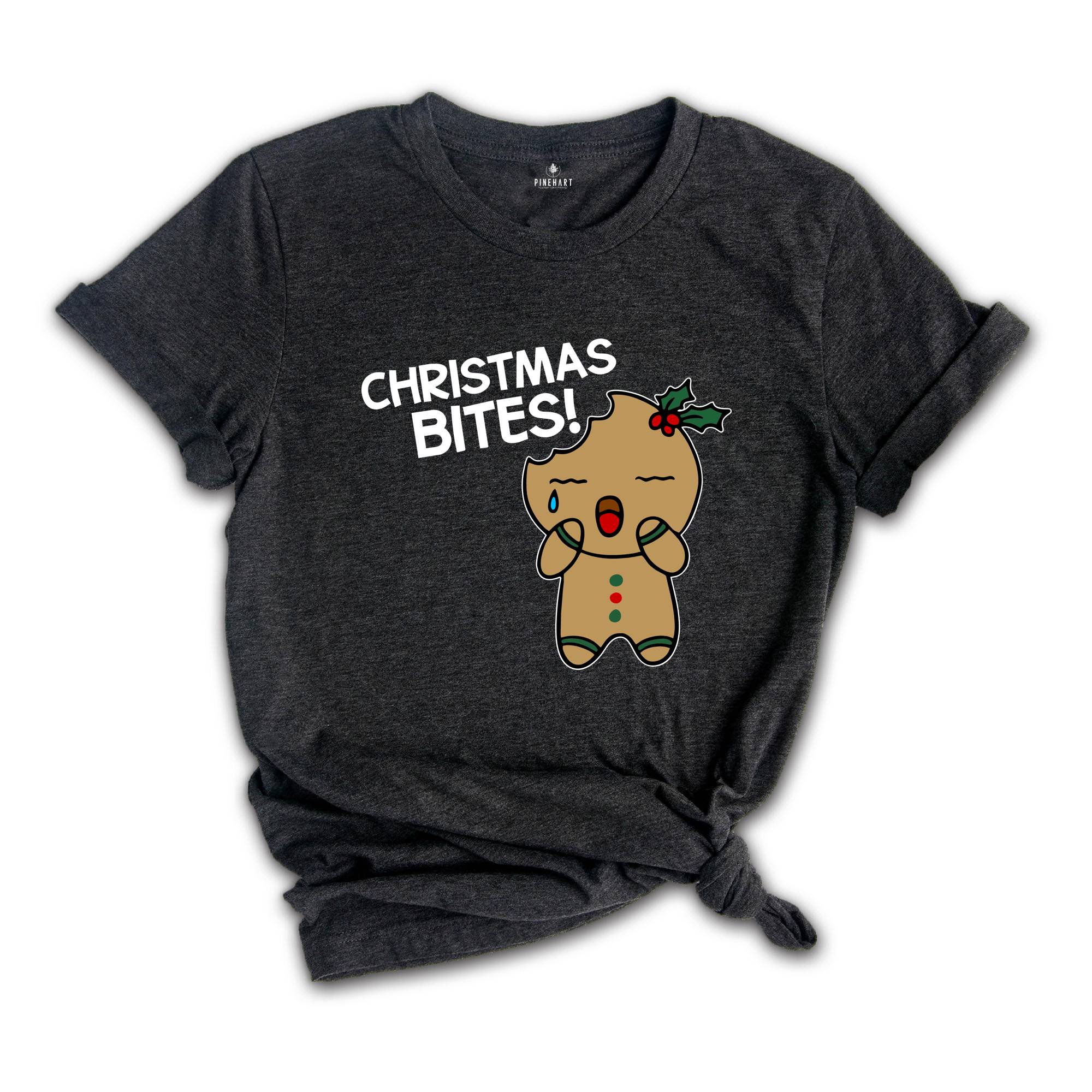 Christmas Bites T-Shirt, Christmas Baker Shirt, Gingerbread Cookies Tee, Funny Gingerbread Sweatshirt, Christmas Gift