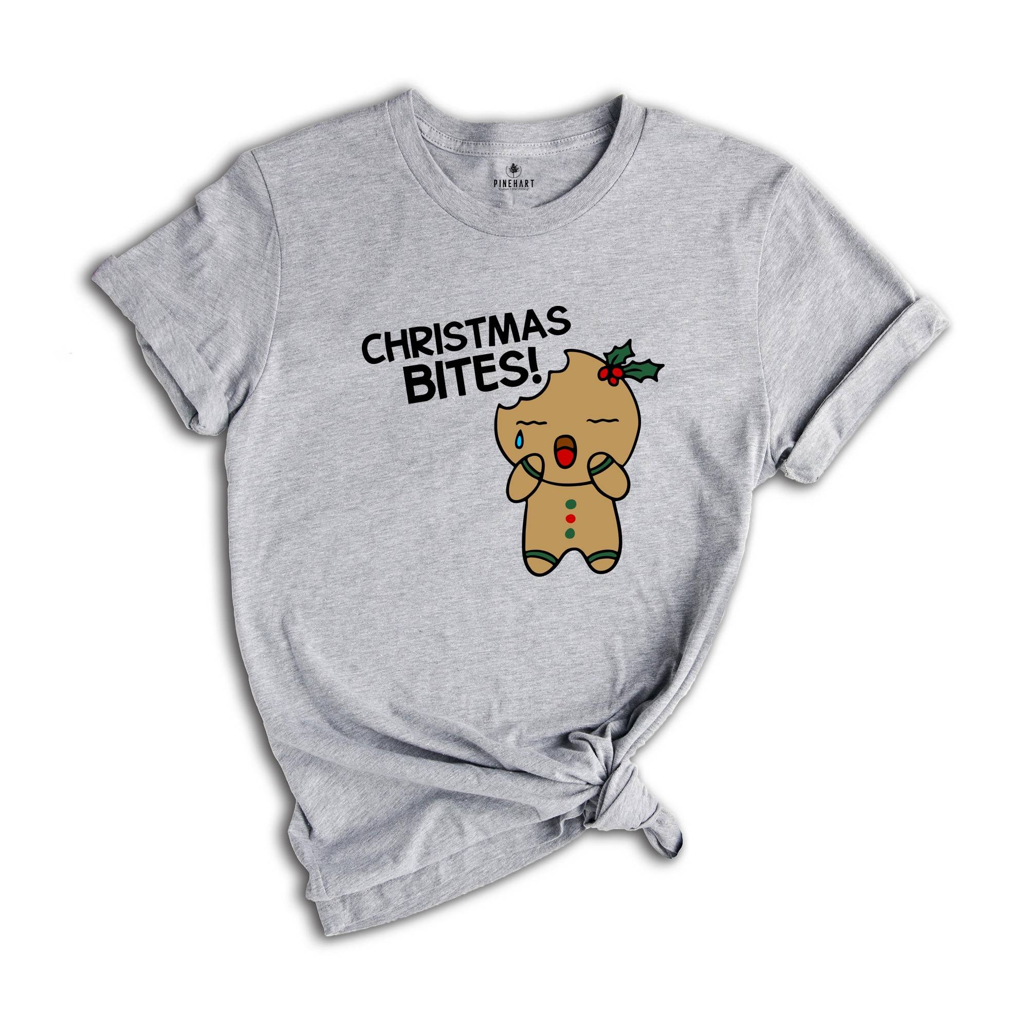 Christmas Bites T-Shirt, Christmas Baker Shirt, Gingerbread Cookies Tee, Funny Gingerbread Sweatshirt, Christmas Gift