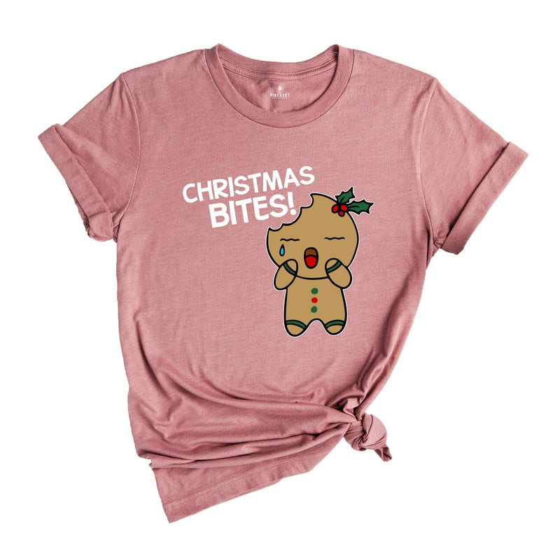 Christmas Bites T-Shirt, Christmas Baker Shirt, Gingerbread Cookies Tee, Funny Gingerbread Sweatshirt, Christmas Gift