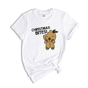 Christmas Bites T-Shirt, Christmas Baker Shirt, Gingerbread Cookies Tee, Funny Gingerbread Sweatshirt, Christmas Gift