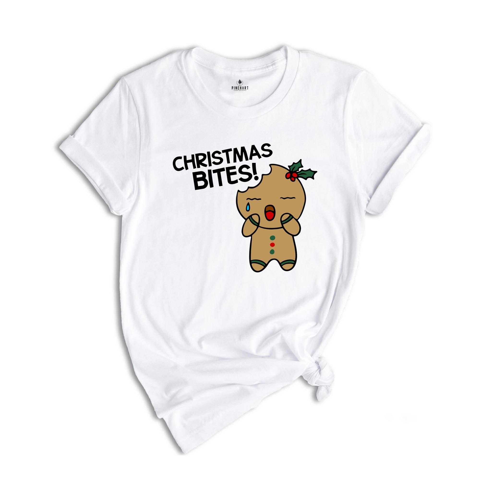 Christmas Bites T-Shirt, Christmas Baker Shirt, Gingerbread Cookies Tee, Funny Gingerbread Sweatshirt, Christmas Gift