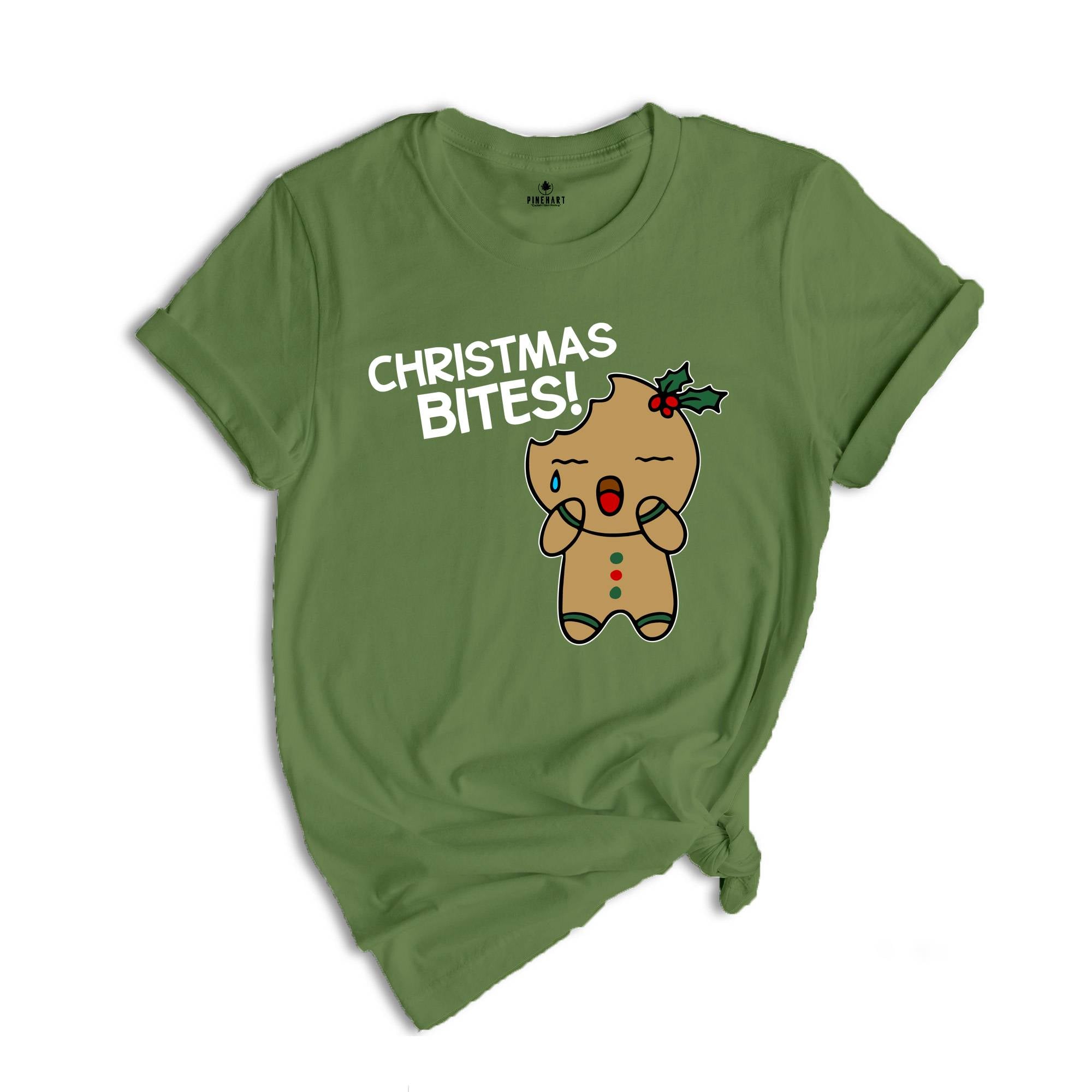 Christmas Bites T-Shirt, Christmas Baker Shirt, Gingerbread Cookies Tee, Funny Gingerbread Sweatshirt, Christmas Gift