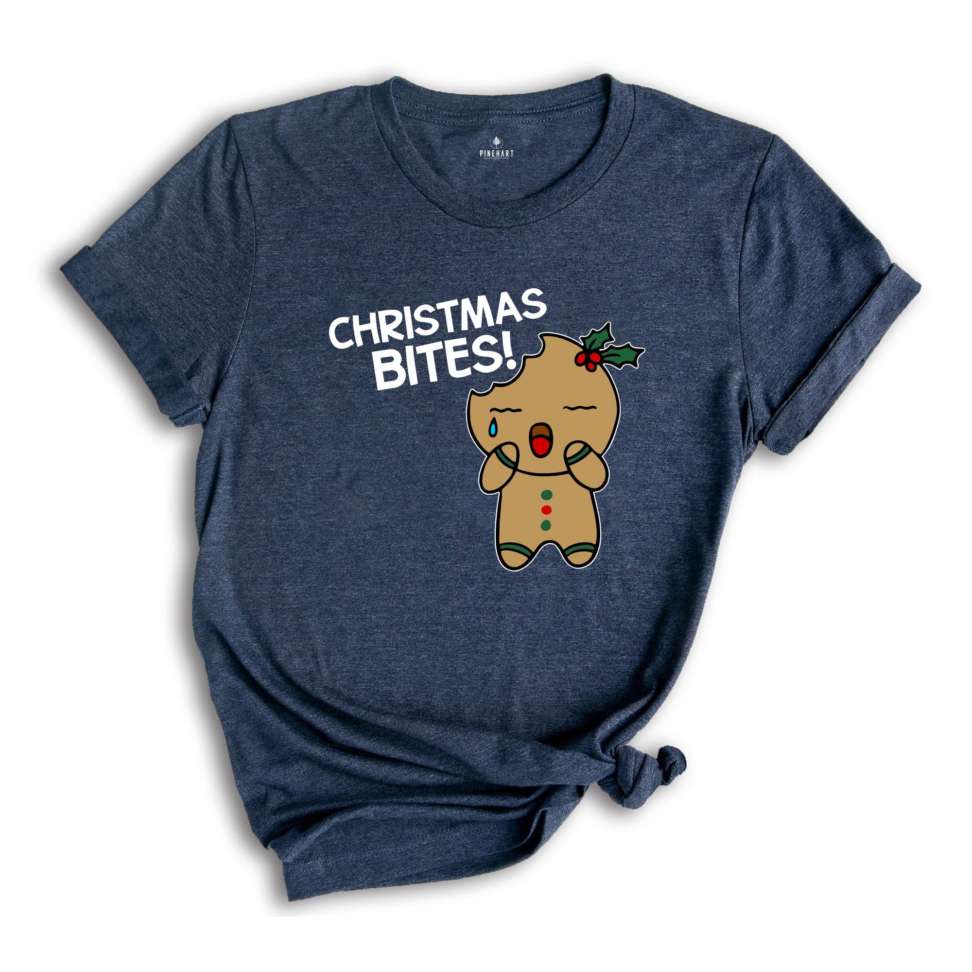 Christmas Bites T-Shirt, Christmas Baker Shirt, Gingerbread Cookies Tee, Funny Gingerbread Sweatshirt, Christmas Gift